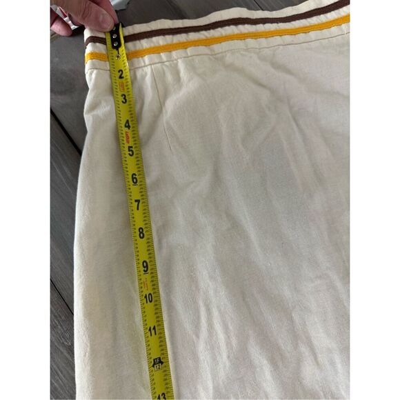 German 100% Quality Cotton Embroidered Boho Folk Cream Maxi Skirt - Picture 7 of 10